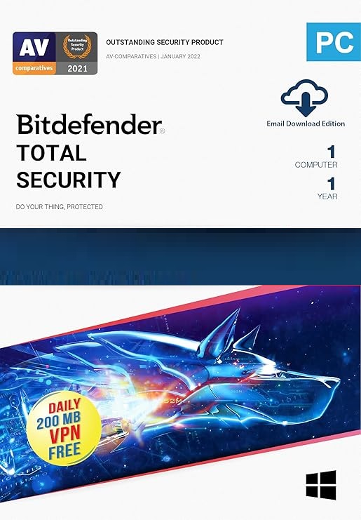 Bitdefender Total Security 1 Device - 1 Year