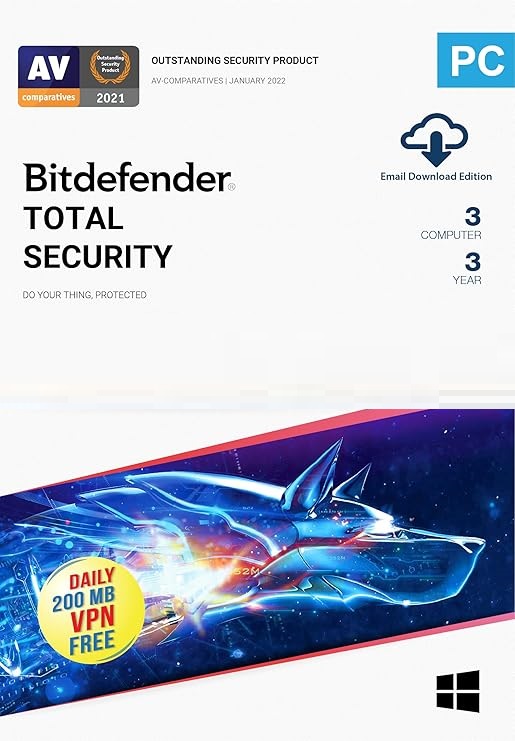 Bitdefender Total Security 3 Device - 3 Year