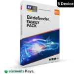 Bitdefender Family Pack 5 Device – 1 Year (Windows / Mac / Android / iOS)