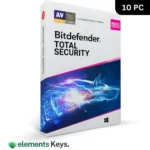 Bitdefender Total Security 10 Device – 1 Year