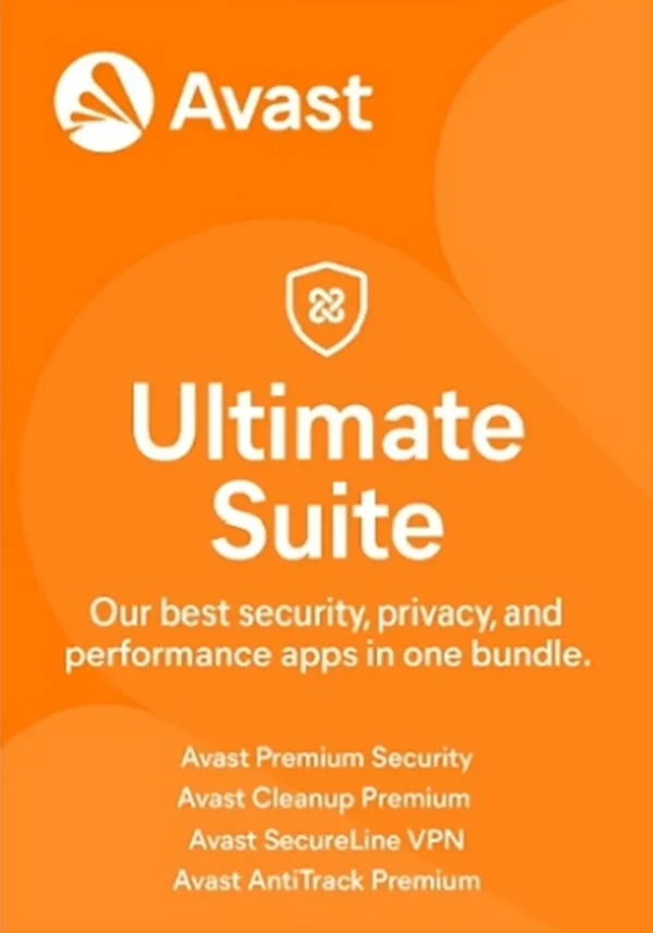 Avast Ultimate Security with VPN 1-User 1-Year | Speed Up & Clean Up Tools PC