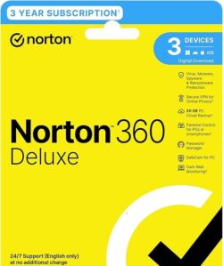 Norton 360 Deluxe | Multiple layers of protection for your devices 3 Devices | 3 Year Susbscription