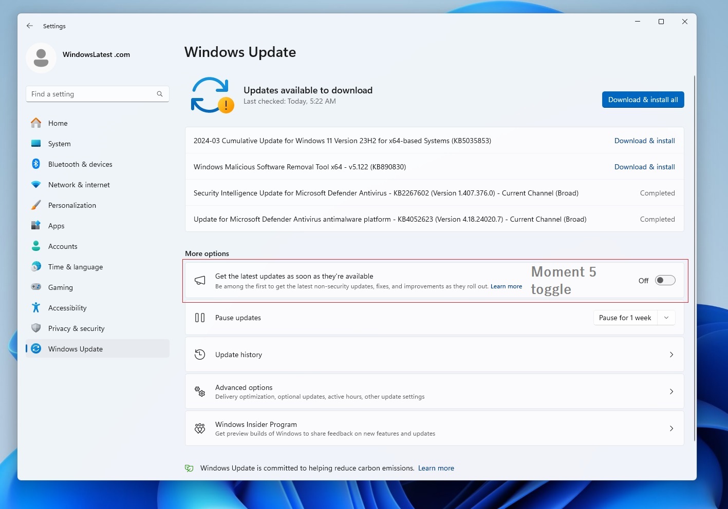 Windows 11 24H2 Boosts PC Performance with Reduced CPU Usage for Windows Update