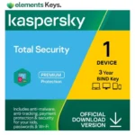 Kaspersky Total Security Bind Key 1 Device 3 Year