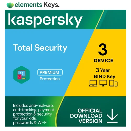 Kaspersky Total Security Bind Key 3 Device 3 Year