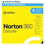 Norton 360 Deluxe | Multiple layers of protection for your devices 5 Devices | 3 Year Susbscription