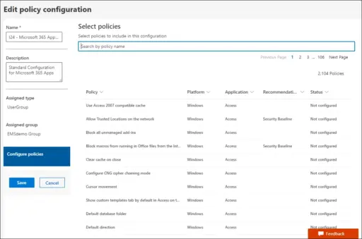 Office 365 A3 Admin Panel