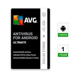 AVG Ultimate Security for Mobile | 1 Device 1 Year | Android Phone & Tablets