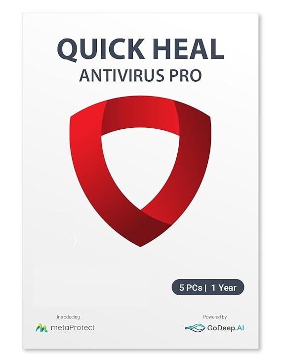 Quick Heal Antivirus Pro Latest Version - 5 PCs, 1 Years