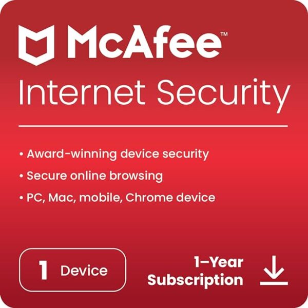 McAfee Internet Security for Windows - 1 User for 1 Year