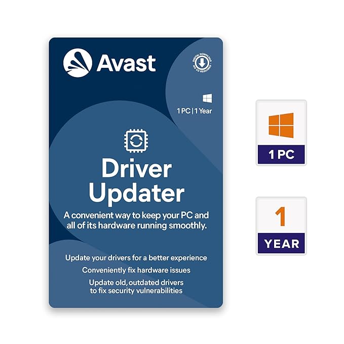 Avast Security Driver Updater (1 Pc | 1 Year)