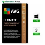 AVG Ultimate (Total Security Suite w VPN, PC Cleaner & AntiTracker) (1 PC | 3 Years)