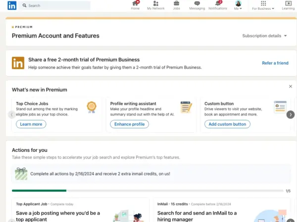 LinkedIn Business Premium