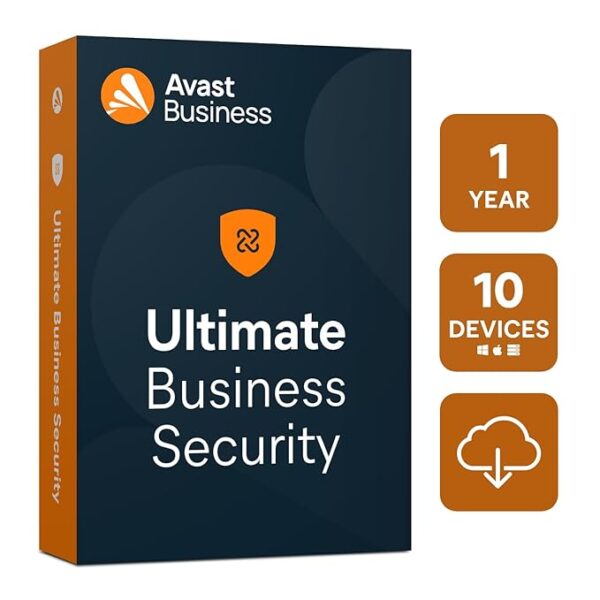 Avast Ultimate Business Security | 10 Devices, 1 Year | Endpoint Protection, VPN, Ransomware Defense | Windows, MacOS & Server