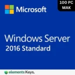 Windows Server 2016 Standard mak 100 user