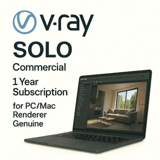 V-Ray Solo - Commercial | 1 Year Subscription for PC/Mac Renderer Genuine