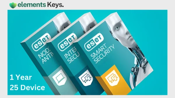 ESET Internet Security/NOD32 AntiVirus Bind Key 25 Device 1 Year