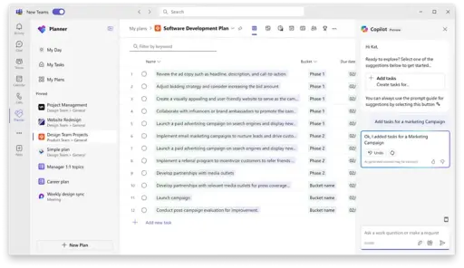Microsoft Planner and Project Plan 3