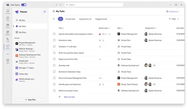 Microsoft Planner and Project Plan 3