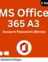 Office 365 A3 5 Device Account+Password – Lifetime