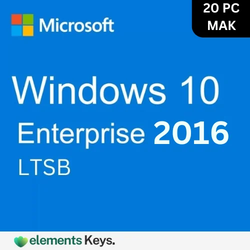 Windows 10 Enterprise LTSB 2016 MAK Key 20 PC – Lifetime Validity