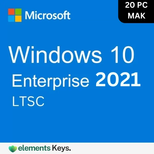 Windows 10 Enterprise LTSC 2021 MAK Key 20 PC – Lifetime Validity