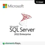 SQL Server 2022 Enterprise License 5 User – Lifetime