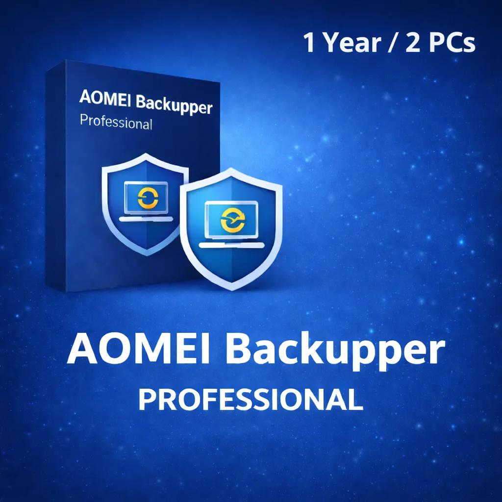 AOMEI Backupper Professional (1 Year / 2 PCs)