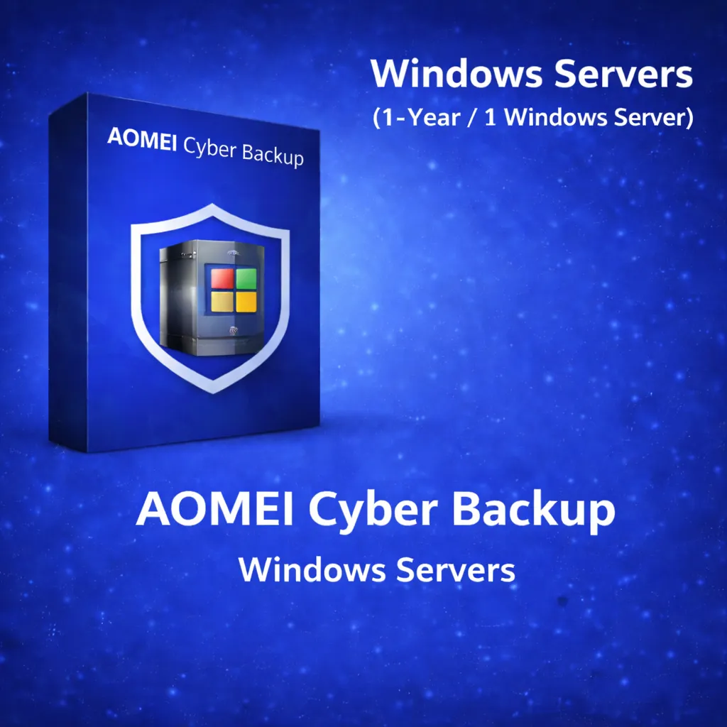 AOMEI Cyber Backup Windows Servers (1-Year - 1 Windows Servers) AOMEI Cyber Backup Windows Servers (1-Year / 1 Windows Servers)
