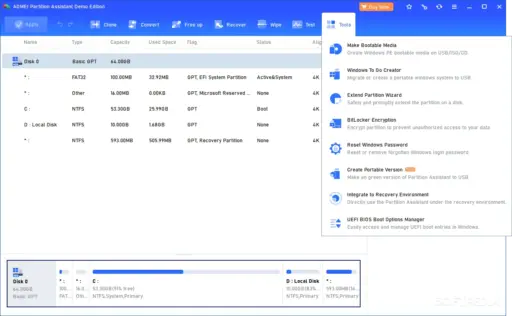 AOMEI Partition Assistant Professional (1 Year / 2 PCs) - Image 2