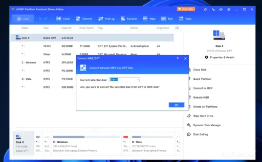 AOMEI Partition Assistant Technician (Lifetime Upgrades / Unlimited PCs & Servers) - Image 3