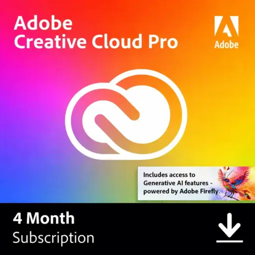 Adobe Creative Cloud Pro All Apps - 4 Month Subscription
