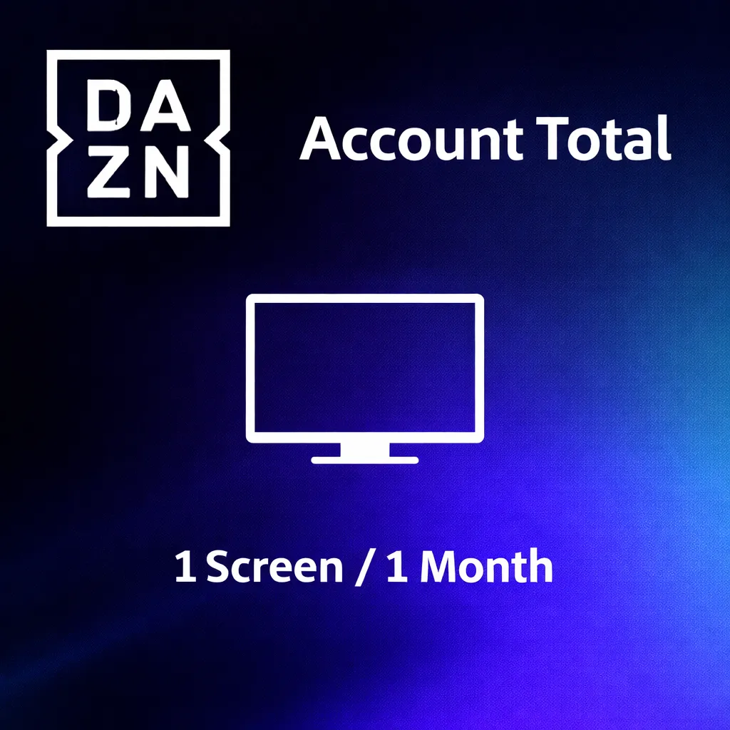 DAZN Account Total - 1 Screen - 1 Month - Spain Subscription DAZN Account Total | 1 Screen | 1 Month - Spain Subscription