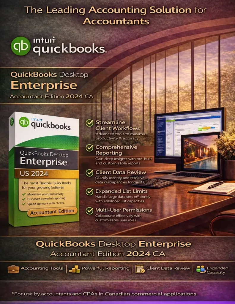 QuickBooks Desktop Enterprise Accountant Edition 2024 CA for Windows