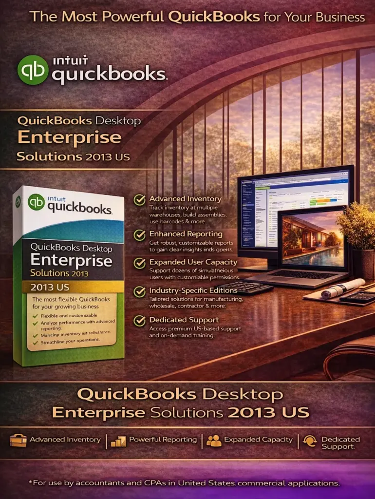 QuickBooks Desktop Enterprise Solutions 2013 US for Windows