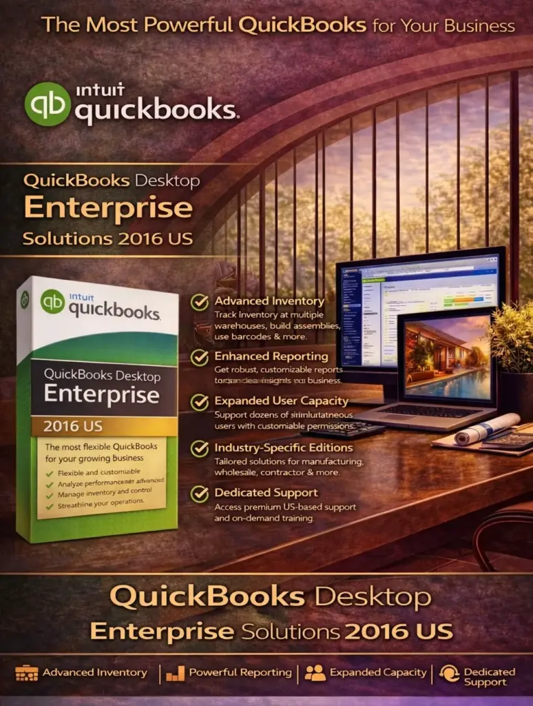 QuickBooks Desktop Enterprise Solutions 2016 US for Windows
