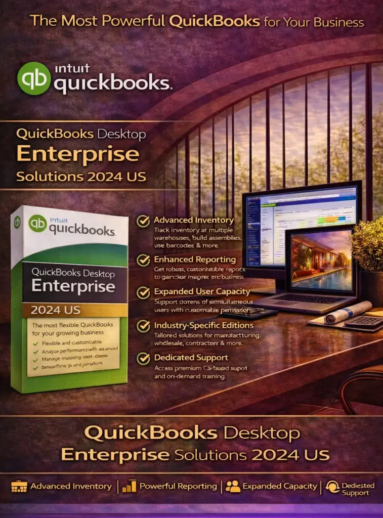 QuickBooks Desktop Enterprise Solutions 2024 US for Windows