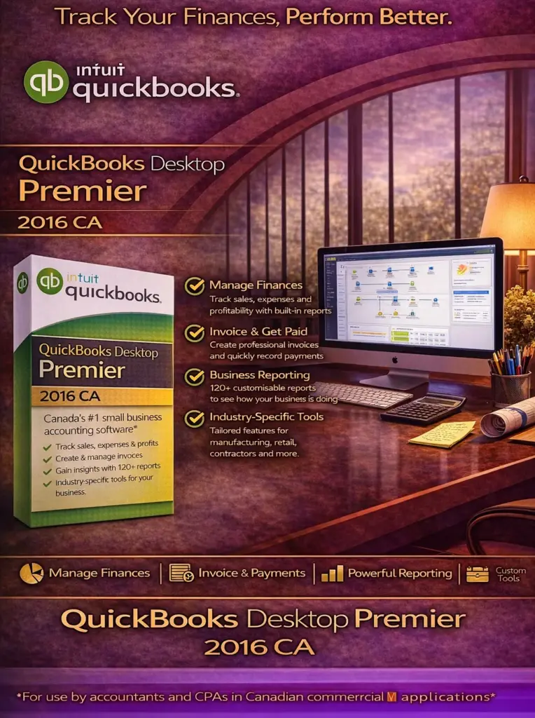 QuickBooks Desktop Premier 2016 CA for Windows