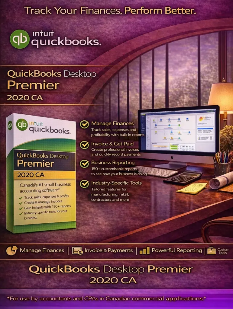 QuickBooks Desktop Premier 2020 CA for Windows