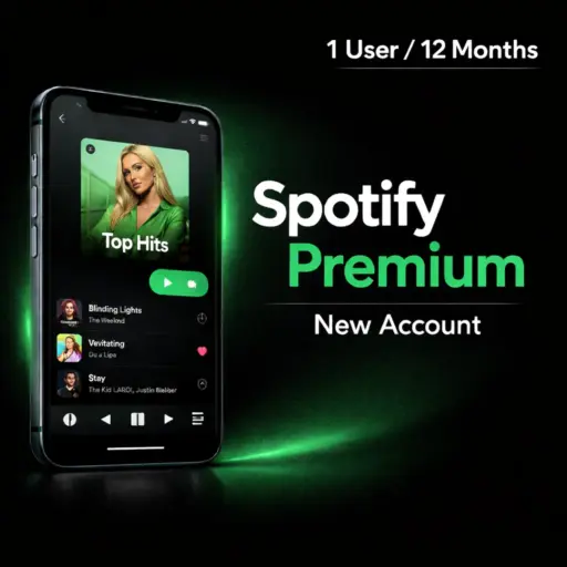 Spotify Premium - 1 User New Account | 12 Month Subscription
