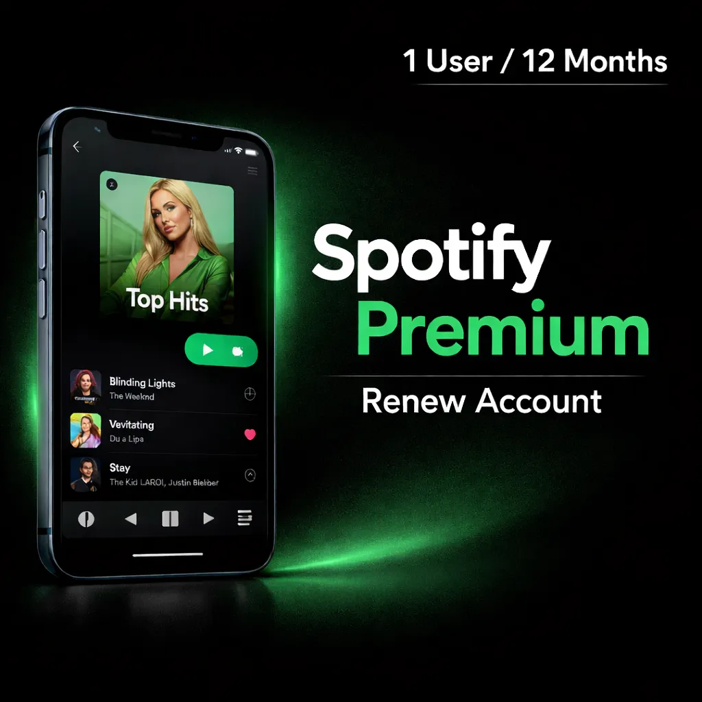 Spotify Premium - 1 User Renew Account - 12 Month Subsription Spotify Premium - 1 User Renew Account | 12 Month Subsription