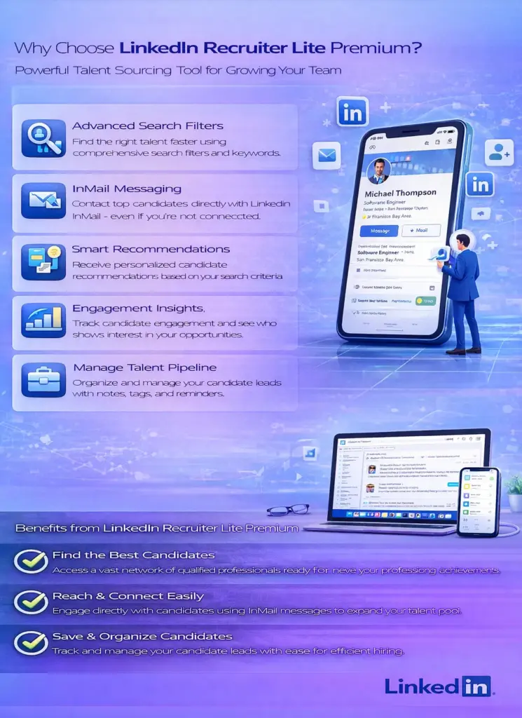 LinkedIn Recruiter Lite Premium | 4 Month Subscription