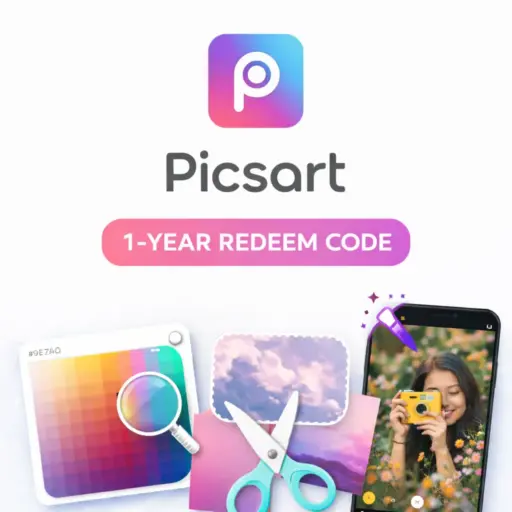 Picsart 1-Year Redeem Code | Premium Photo & Video Editing