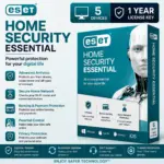 ESET Home Security Essential | 5 Device | 1 Year License Key