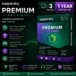 Kaspersky Premium Antivirus | Total Security | 3 Device | 1 Year Subscription