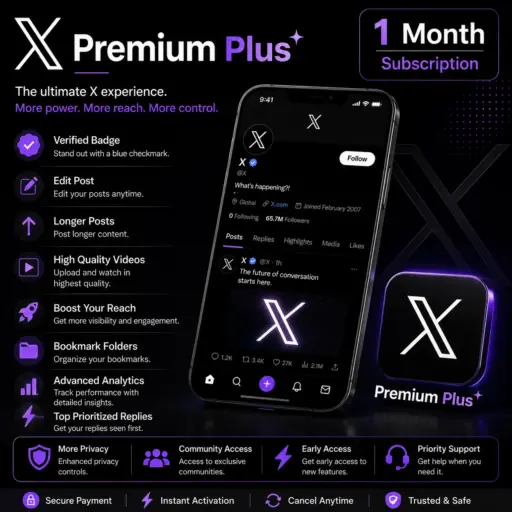X Premium Plus | 1 Month Subscription