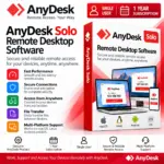 AnyDesk Solo Remote Desktop Software | Single User | 1 Year Subscription